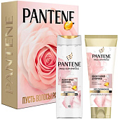  Подарочный набор PANTENE Шампунь Rose Miracles Объем от корней до кончиков 300мл+ Бальзам-ополаскиватель 200мл 