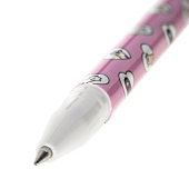  Ручка гелевая синяя стираемая Юнландия Котята, ассорти, 0,5 мм, 143659 