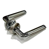 Ручка дверная RUCETTI RAP2 SN/CP-IND бел.никель/хром Ручка дверная RUCETTI RAP2 SN/CP-IND бел.никель/хром