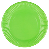 Набор бумажных тарелок 20 шт. "Party green" (180 мм) Набор бумажных тарелок 20 шт. "Party green" (180 мм)
