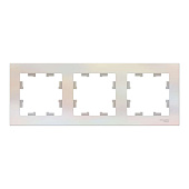 Рамка для розеток и выключателей, 3 поста, цвет жемчуг, SE AtlasDesign Рамка для розеток и выключателей, 3 поста, цвет жемчуг, SE AtlasDesign