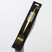 Вилка столовая Magistro «Оску базис», 20,5 см, цвет золотой 7892818 Вилка столовая Magistro «Оску базис», 20,5 см, цвет золотой 7892818