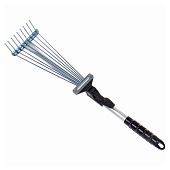 Грабли веерные малые раздвижные 9 зубьев, телескоп 730мм ДоброСад 714-075 Грабли веерные малые раздвижные 9 зубьев, телескоп 730мм ДоброСад 714-075