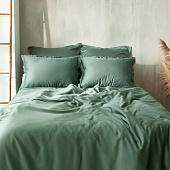  Наволочка SL Home Tencel 50х70+3 см , цв. оливковый 10285284 