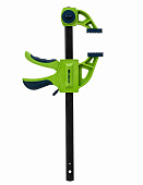 Струбцина F-образная, 200х70х420мм, быстрозажимная, пласт.корпус, фиксатор, двухкомп. рук-ка, Сибртех Струбцина F-образная, 200х70х420мм, быстрозажимная, пласт.корпус, фиксатор, двухкомп. рук-ка, Сибртех