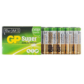 Батарейка AA G-tech Alkaline LR6, 10шт, GP SUPER Батарейка AA G-tech Alkaline LR6, 10шт, GP SUPER