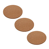Набор подставок под горячее 3шт 19 см пробка, 884-491 Набор подставок под горячее 3шт 19 см пробка, 884-491