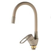 Смеситель для кухни с гибким изливом авиац. эко-алюминий картридж D40 гранит бежевый ETH193-302-6/A3193-302-6 Смеситель для кухни с гибким изливом авиац. эко-алюминий картридж D40 гранит бежевый ETH193-302-6/A3193-302-6