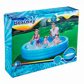  Бассейн Bestway надувной Splash 'n Smile d=183см h=33см круглый 480л, ремкомплект, 2+, микс арт.51027 Код234604 