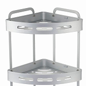 Полка настенная 3-ярусная угловая TA-3542A3 серебро /101202 Zenfort Полка настенная 3-ярусная угловая TA-3542A3 серебро /101202 Zenfort