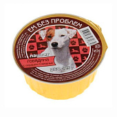  Влажный корм для собак Ем без проблем 125 г говядина, сердце, печень 