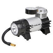 Компрессор металлический 30л/мин в прикуриватель AIRLINE CLASSIC-1 с фонарём 7АТМ, в сумке Компрессор металлический 30л/мин в прикуриватель AIRLINE CLASSIC-1 с фонарём 7АТМ, в сумке