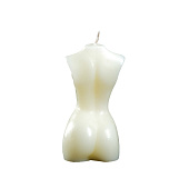  Фигурная свеча Женское тело №1, молочная, 9см, 6919734 