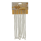  Бусы декоративные - шары, 2,7 м, пластик, шампань 722759 