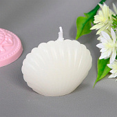 Свеча "Морская ракушка" 6х4,5, Белый Свеча "Морская ракушка" 6х4,5, Белый