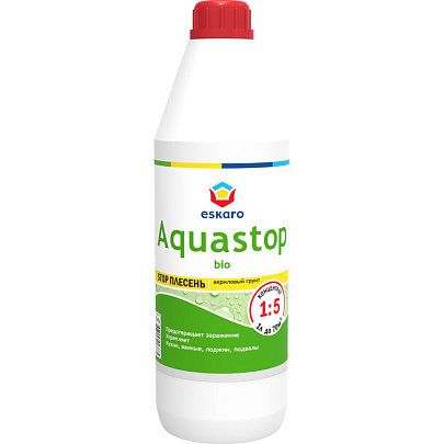 Грунт акриловый Eskaro Aquastop Bio 1л, концентрат Грунт акриловый Eskaro Aquastop Bio 1л, концентрат