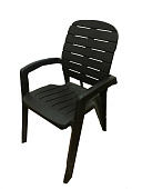  Кресло пластиковое Прованс, 58х60х91,5 см, макс.нагр. 150 кг. шоколад арт.3728-МТ003 