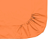  Простыня на резинке 200х200 сатин оранж 