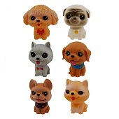 Игровой набор Собачки 6шт игрушки-пищалки, размер 7х4,5х6,5см, 2141186 Игровой набор Собачки 6шт игрушки-пищалки, размер 7х4,5х6,5см, 2141186