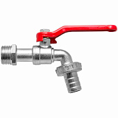 Кран водоразборный 1/2" шар баб под шланг Кран водоразборный 1/2" шар баб под шланг