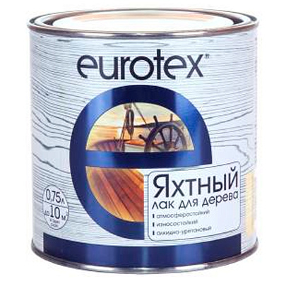  Eurotex лак яхтный глянцевый 0,75л 