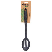 Ложка кухонная, с прорезями, пластиковая "ПАОЛО" 33,5см, 312-1015