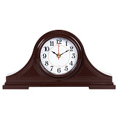  1834-003 (10) Часы настольные 35х18 см, корпус коричневый "Классика"  "Рубин" 