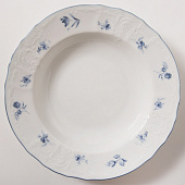  Тарелка глубокая 23 см Thun Bernadotte, декор "Синие мелкие цветы" БЕР0125 