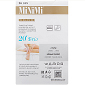  Носки женские MINIMI Brio 20, 2 пары, цвет Bianco, размер единый 