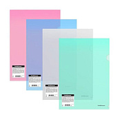 Папка-уголок А4 полупрозрач. 180мкм ErichKrause Glossy Classic, ассорти 54825/50155 Папка-уголок А4 полупрозрач. 180мкм ErichKrause Glossy Classic, ассорти 54825/50155
