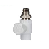 Шаровый кран для радиатора прямой 20-1/2" PPR Шаровый кран для радиатора прямой 20-1/2" PPR