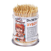  Зубочистки Рыжий кот 180шт, бамбук, акриловая упаковка 437-278 