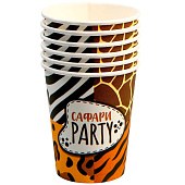 Набор посуды Сафари Party, салфетки 20 шт., стаканы 6 шт., тарелки 6 шт., 9623265 Набор посуды Сафари Party, салфетки 20 шт., стаканы 6 шт., тарелки 6 шт., 9623265