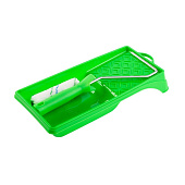  Набор мини-валик Работы по дереву 110мм, микрофибра, ворс 12мм+ванночка 15х29см, АКОР 