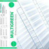  Поликарбонат сотовый "Multigreen" (2100х6000х4мм) бесцветный 