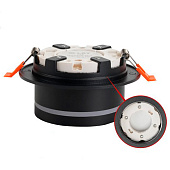  Светильник  встраиваемый с подсветкой черный GX53R-SOFT NL-BL 110х63мм под GX5 /IN HOME 