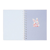 Записная книжка подарочная на гребне 80л,линия, цветной блок,обложка ПВХ 3D Зайка(17,6х13,5см) 10539942 Записная книжка подарочная на гребне 80л,линия, цветной блок,обложка ПВХ 3D Зайка(17,6х13,5см) 10539942