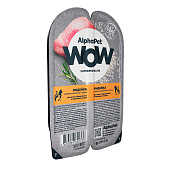 Влажный корм AlphaPet WOW Superpremium для котят и беременных кошек 80г индейка в соусе