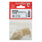 Гвозди финишные латунир. 1,2х20(100 шт) Стройбат Гвозди финишные латунир. 1,2х20(100 шт) Стройбат
