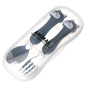 Набор детских столовых приборов в футляре «Щенята», 10105352 Набор детских столовых приборов в футляре «Щенята», 10105352