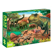 Пазл "Эпоха динозавров", 260 элементов 6880847 Пазл "Эпоха динозавров", 260 элементов 6880847