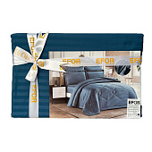 Комплект постельного белья Efor Satin MAVI, семейный, сатин, с одеялом, синий Комплект постельного белья Efor Satin MAVI, семейный, сатин, с одеялом, синий