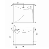  Раковина над стиральной машиной Твист 60 