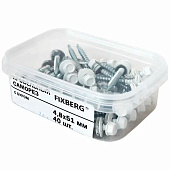 Саморезы кровельные 4,8х51мм, 40шт, RAL 9003 белый Саморезы кровельные 4,8х51мм, 40шт, RAL 9003 белый