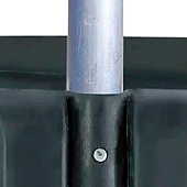 Лопата автомобильная снеговая №7 черная, алюминиевый черенок Лопата автомобильная снеговая №7 черная, алюминиевый черенок