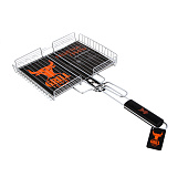  Решетка-гриль GRILLBOOM хром. 56х(23х30х4) см, веер 20х30 см 104-005 
