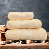 Полотенце 30х70 махровое ТМ Fine Line бордюр "Колосок" сливочный Полотенце 30х70 махровое ТМ Fine Line бордюр "Колосок" сливочный