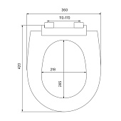  Сиденье для унитаза Soft Close полипропилен 005 005PPS3i31 Iddis 