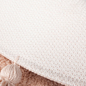  Коврик для ванной d55 бежевый микрофибра круглый с кисточками DTR02P5i12 Iddis 