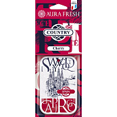 Ароматизатор подвесной картон AURA FRESH COUNTRY Cherry Вишня
